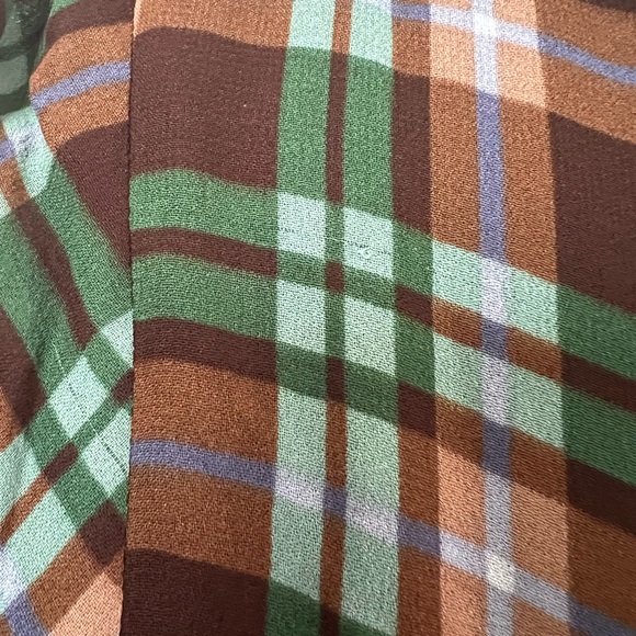 Reformation Talleen Dress In Moreno Plaid Size 2 - Picture 10 of 12